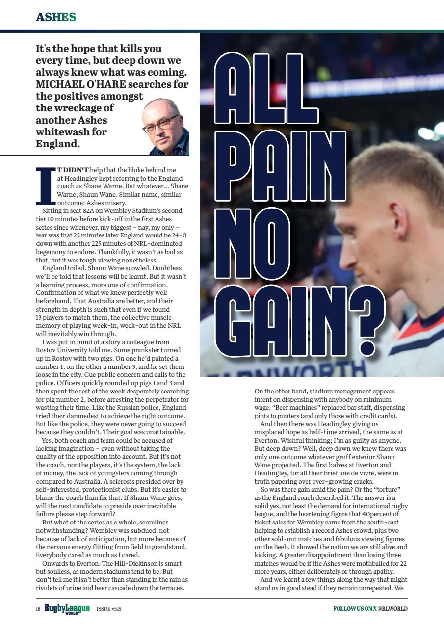 Rugby League World Preview Pages