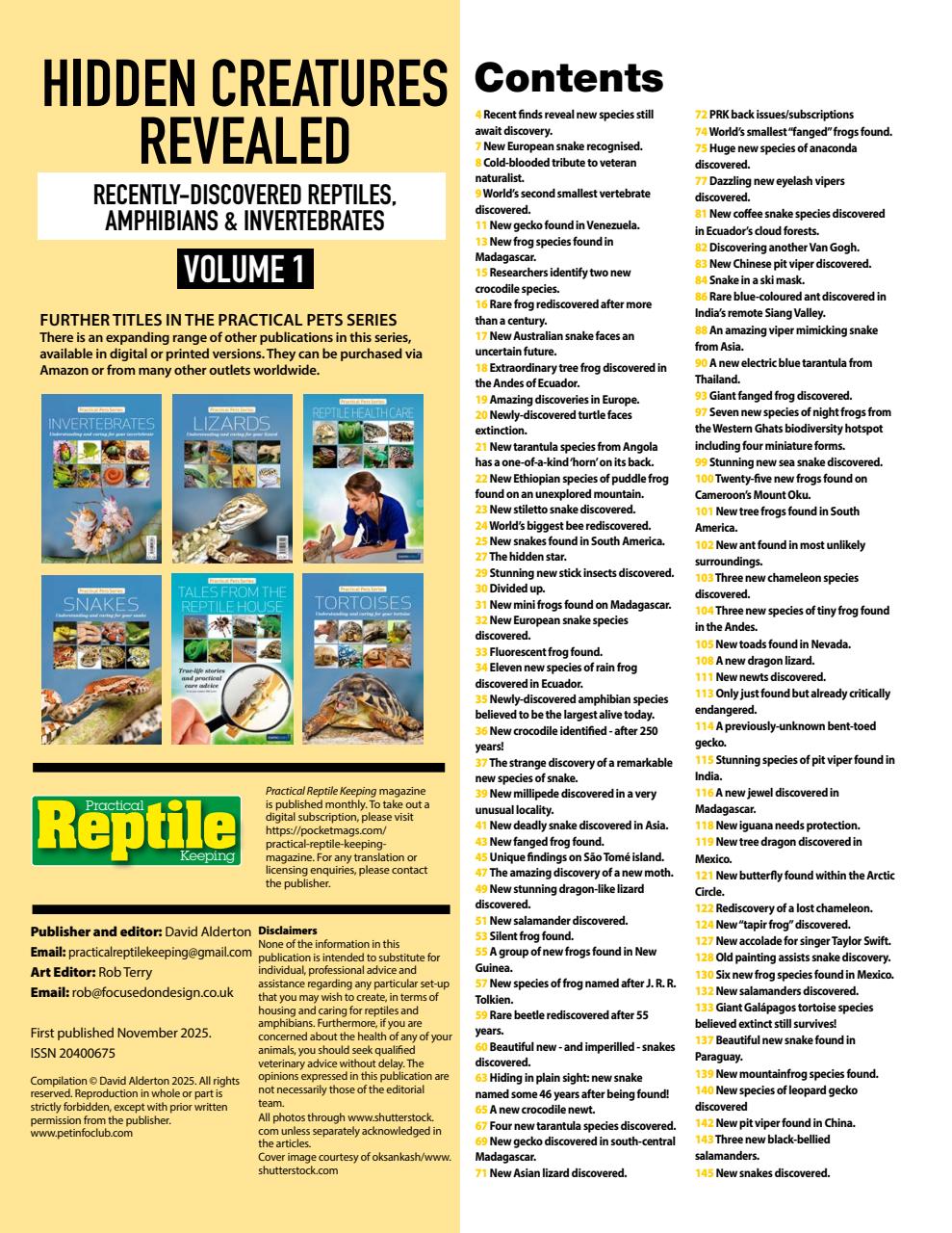 Practical Reptile Keeping Preview Pages