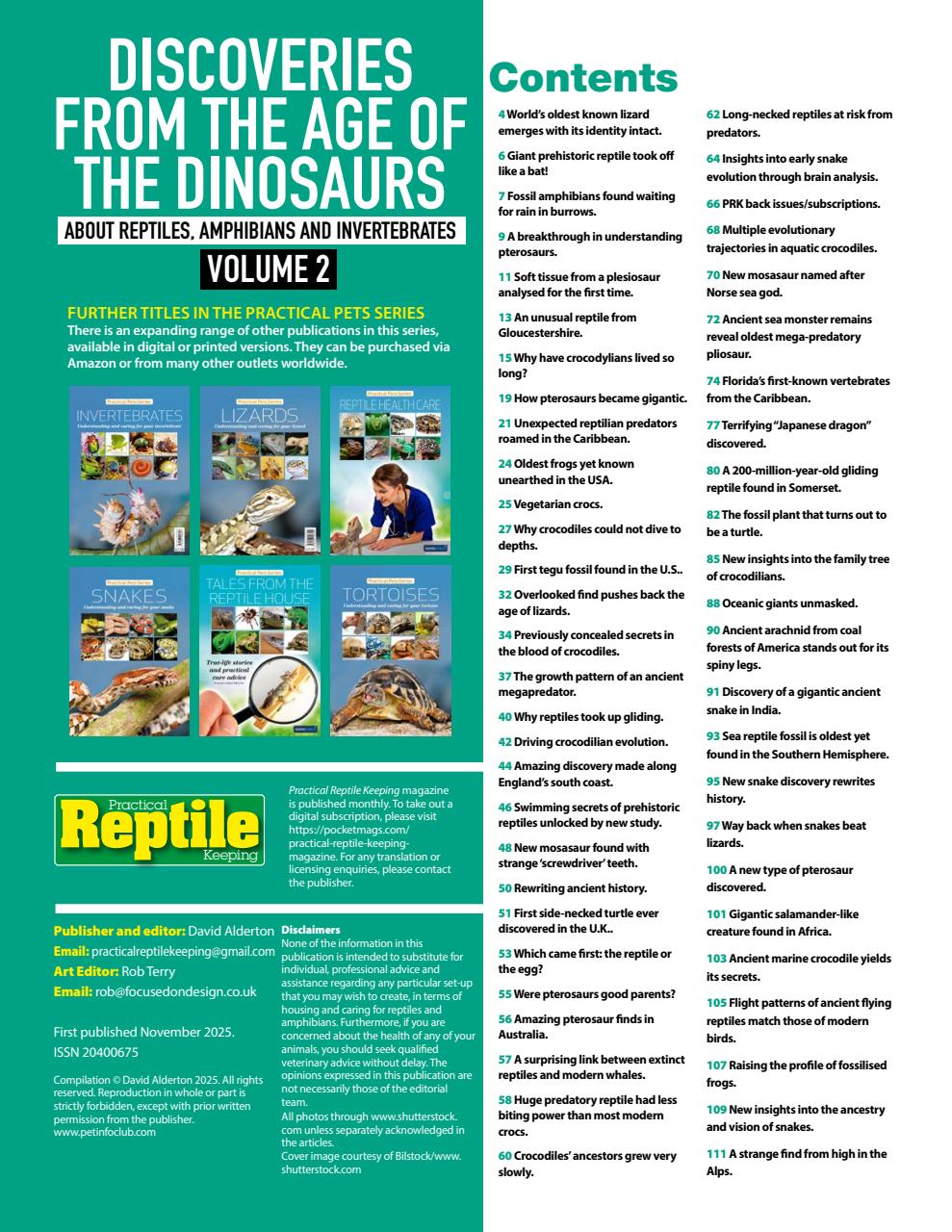 Practical Reptile Keeping Preview Pages