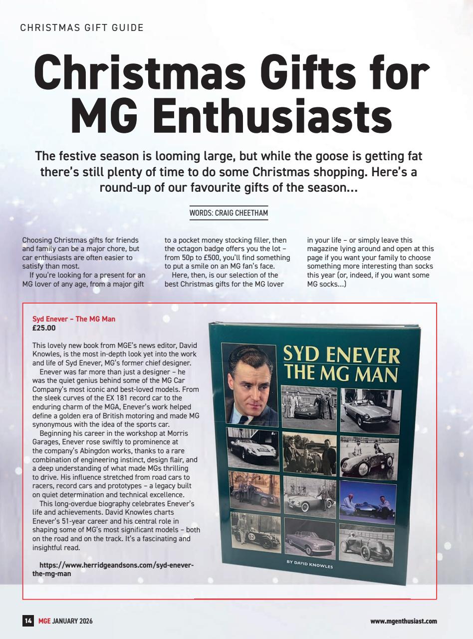 MG Enthusiast Preview Pages