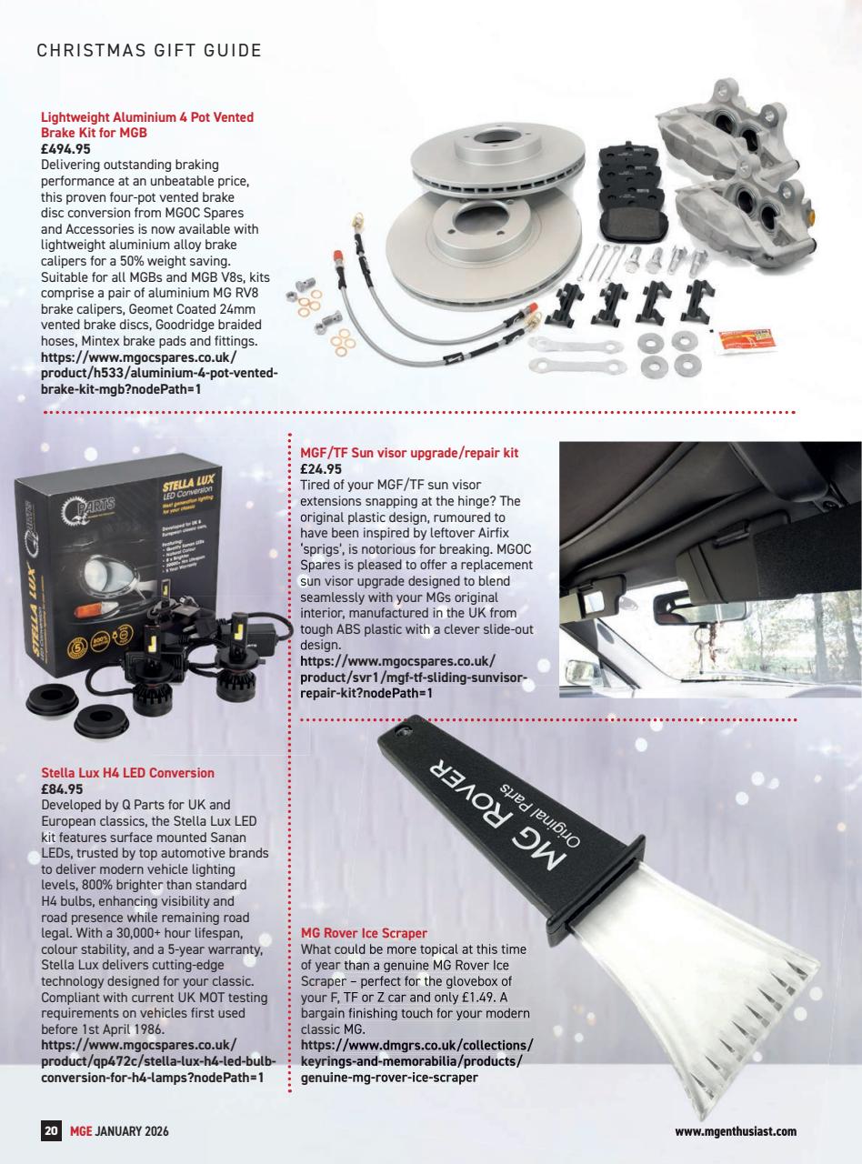 MG Enthusiast Preview Pages