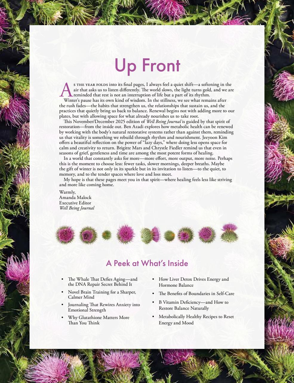 Well Being Journal Preview Pages