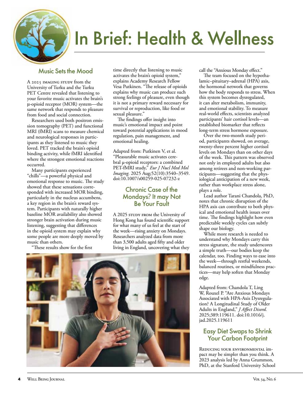 Well Being Journal Preview Pages