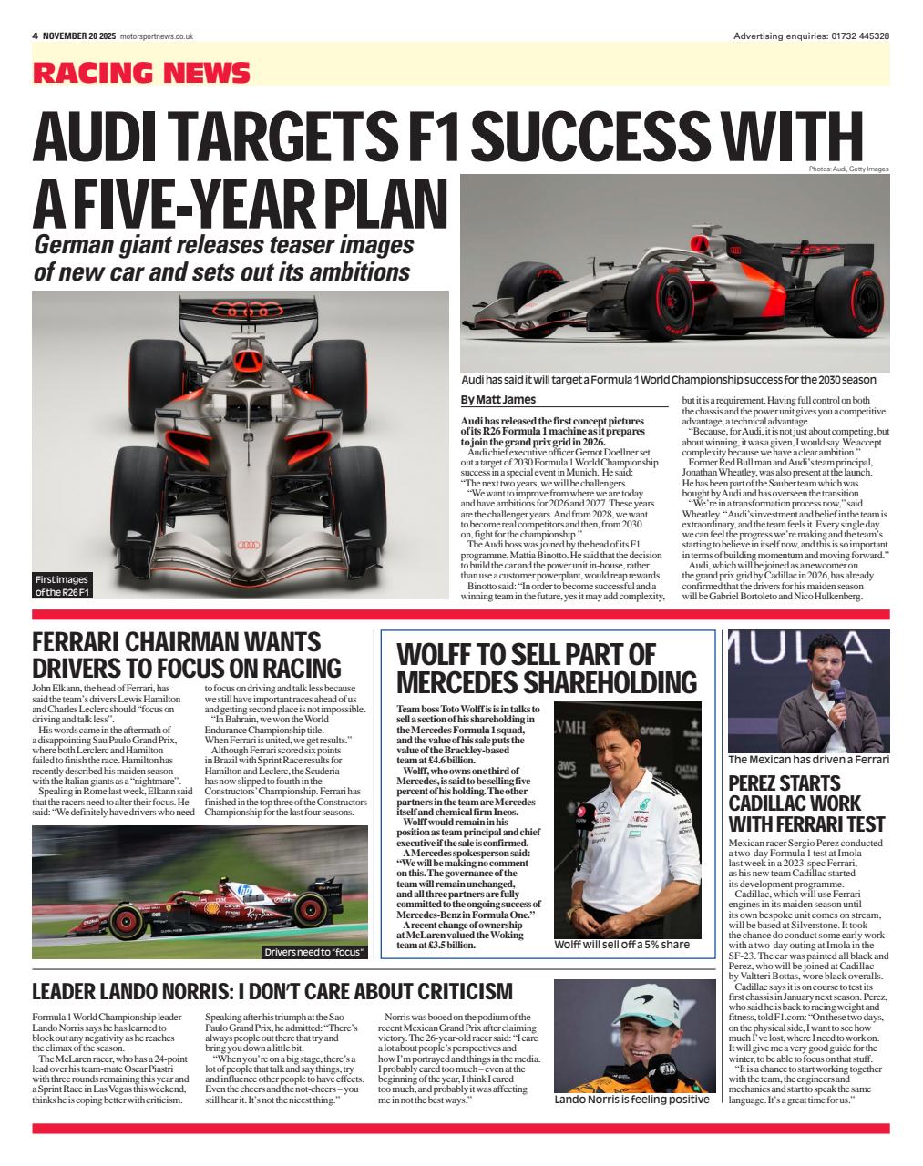 Motorsport News Preview Pages