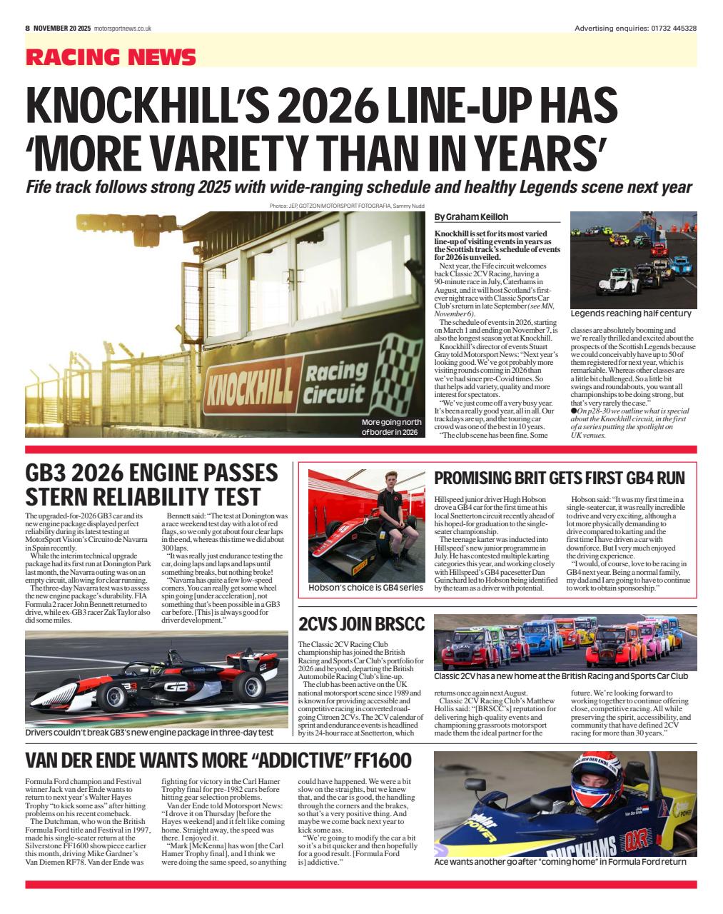 Motorsport News Preview Pages