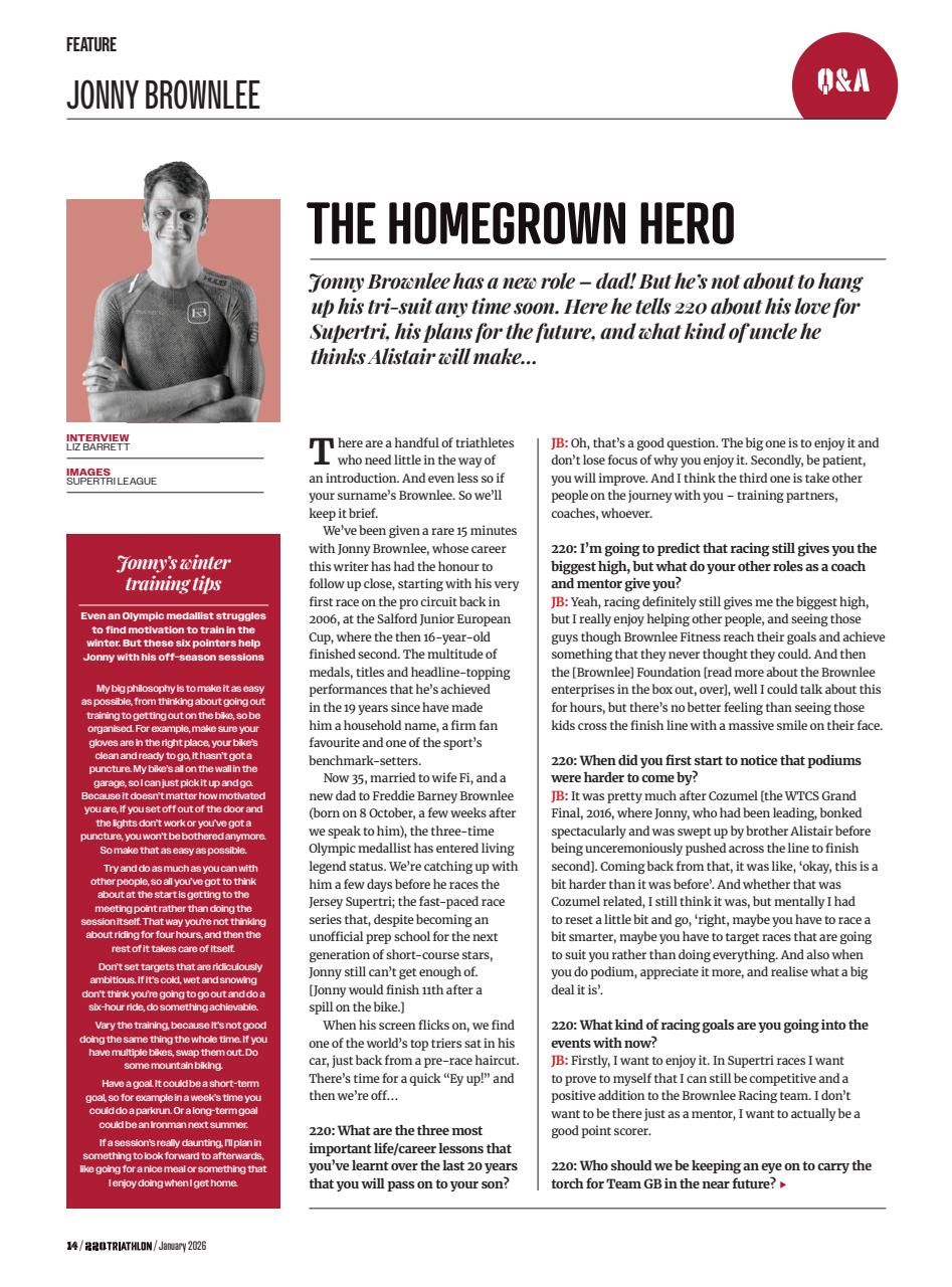 220 Triathlon Magazine Preview Pages