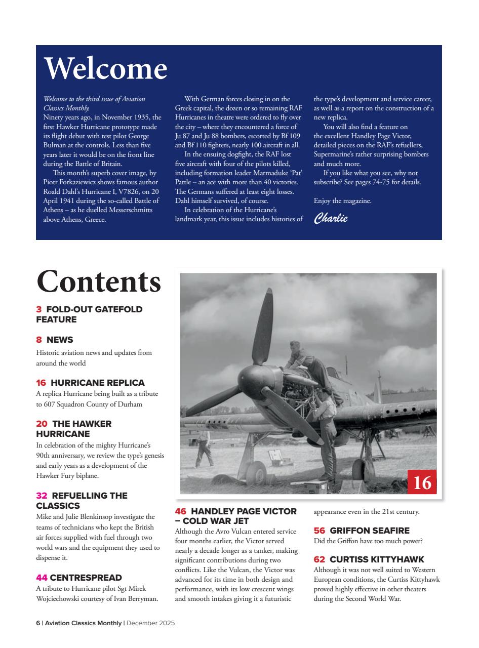 Aviation Classics Monthly Preview Pages