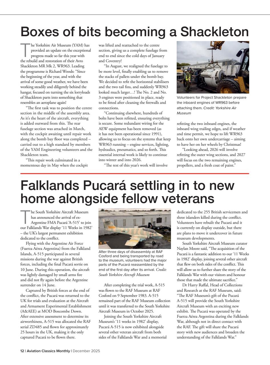 Aviation Classics Monthly Preview Pages