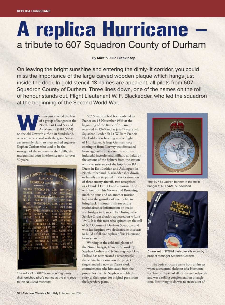 Aviation Classics Monthly Preview Pages