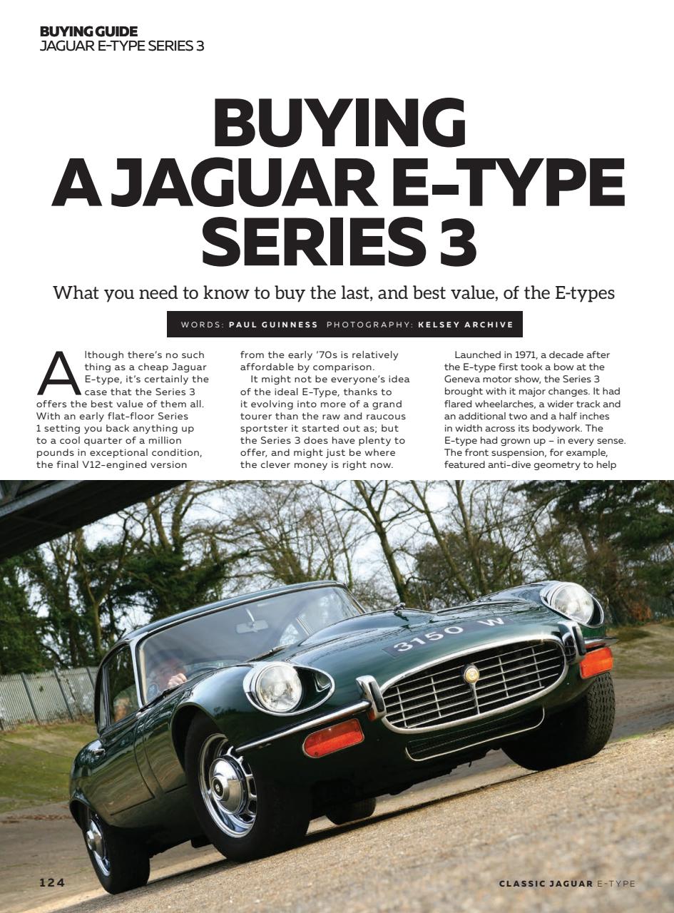 Classic Jaguar Preview Pages