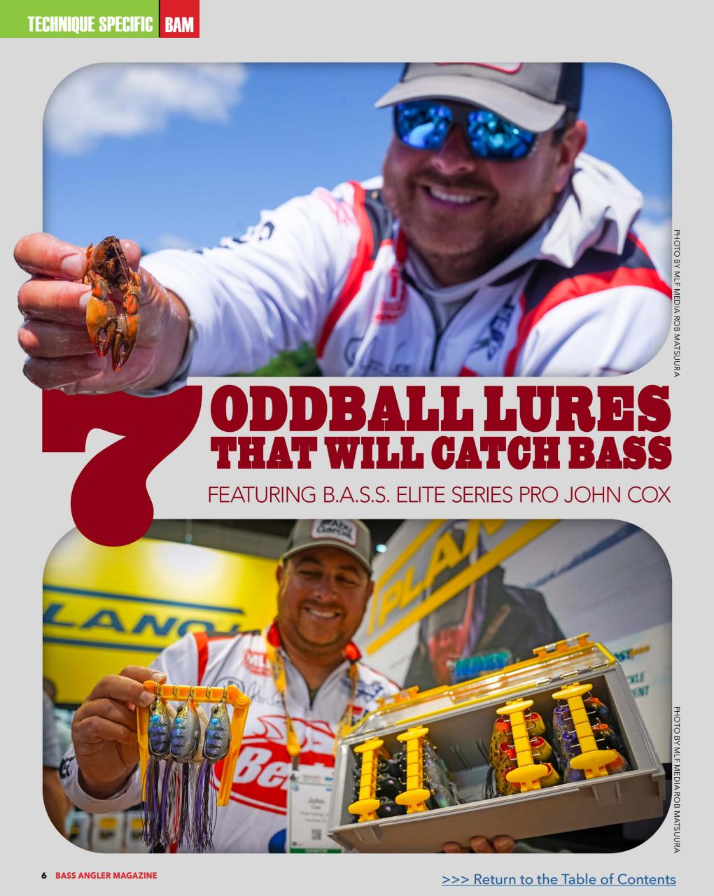 BASS ANGLER MAGAZINE Preview Pages