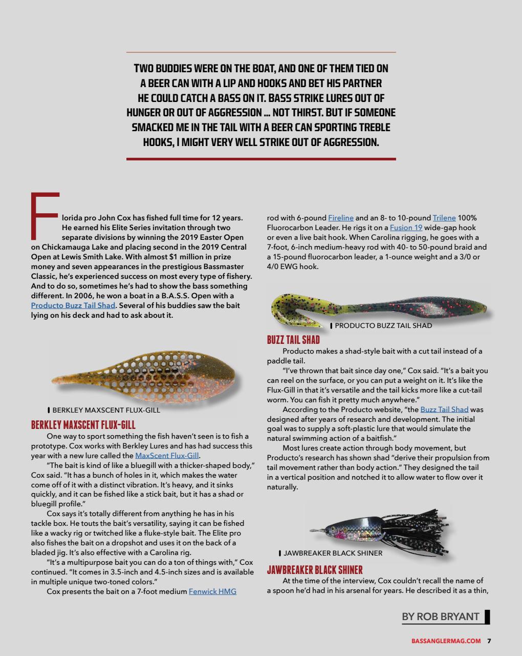 BASS ANGLER MAGAZINE Preview Pages