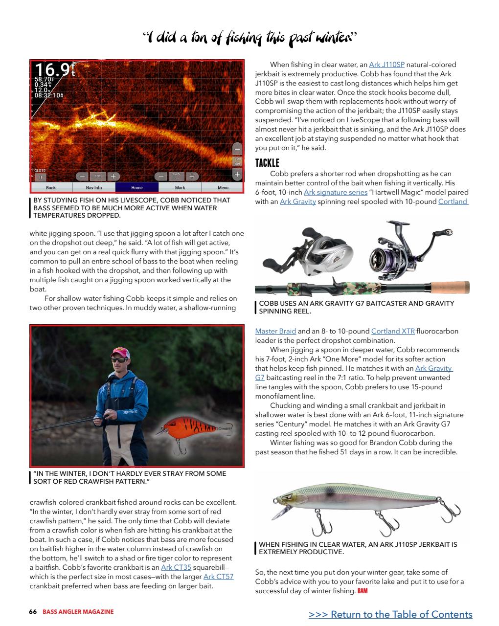 BASS ANGLER MAGAZINE Preview Pages