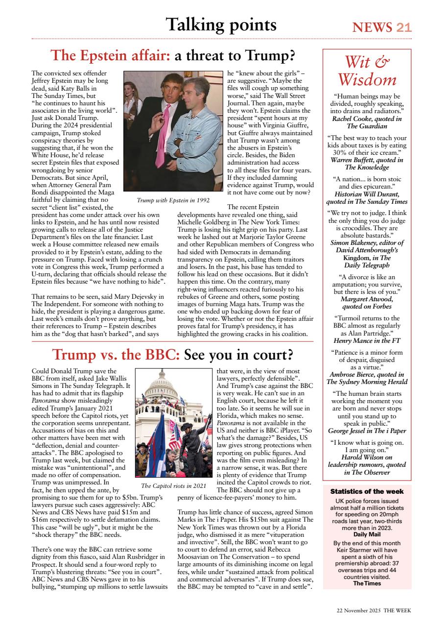 The Week Preview Pages