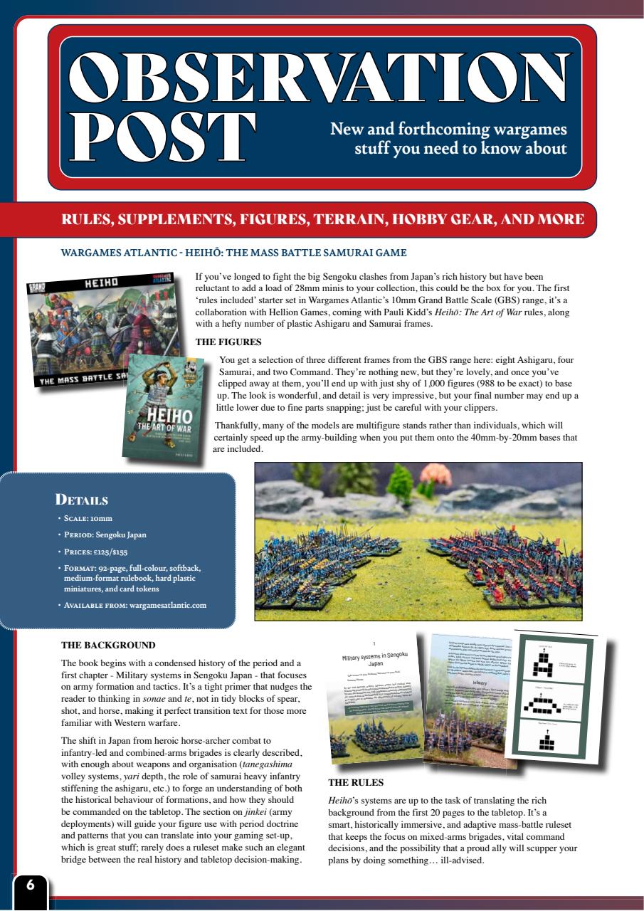 Wargames Illustrated Preview Pages