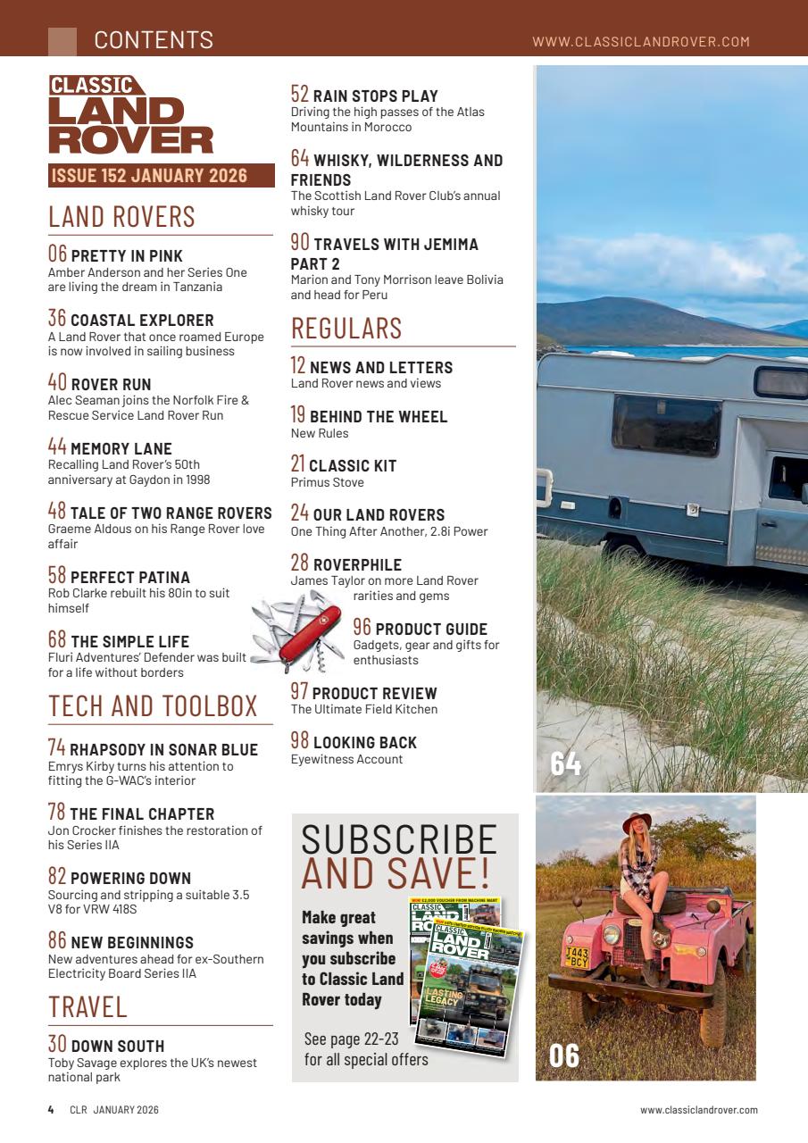 Classic Land Rover Magazine Preview Pages
