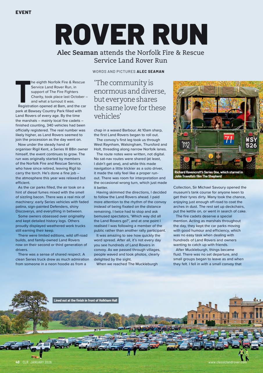 Classic Land Rover Magazine Preview Pages