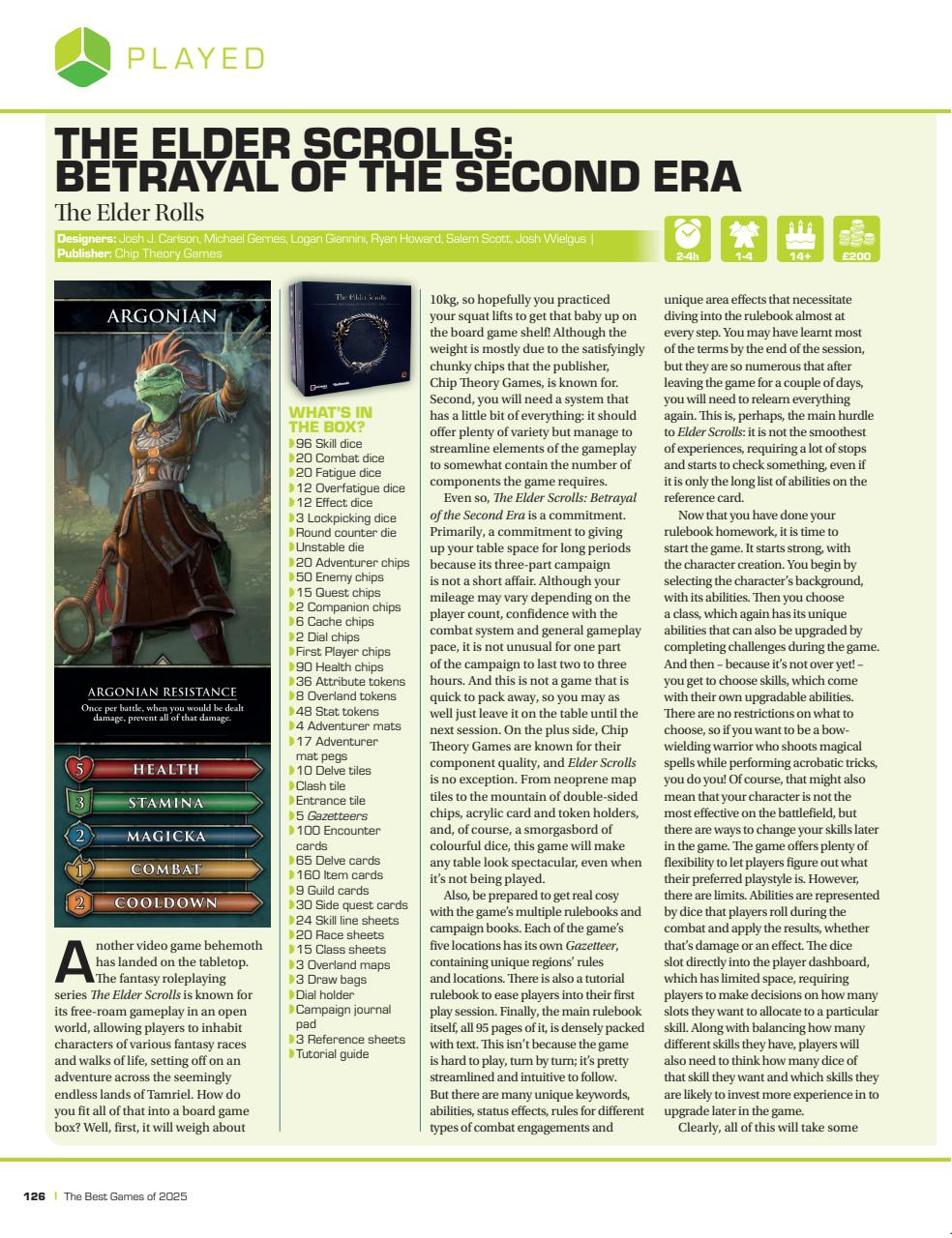 Tabletop Gaming Preview Pages