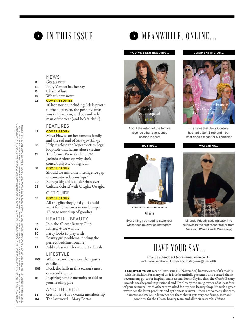 Grazia Preview Pages