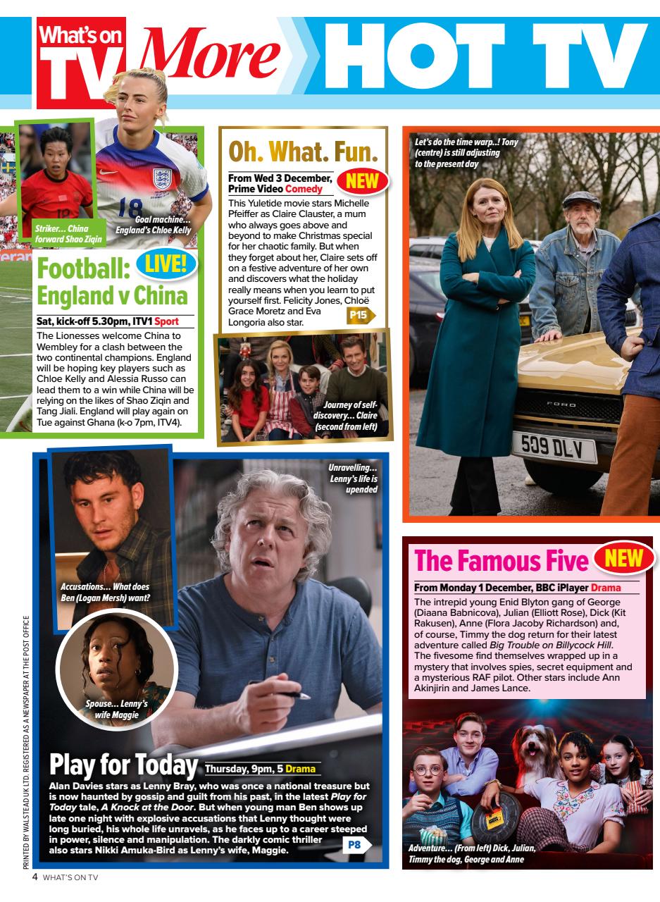 What's on TV Preview Pages