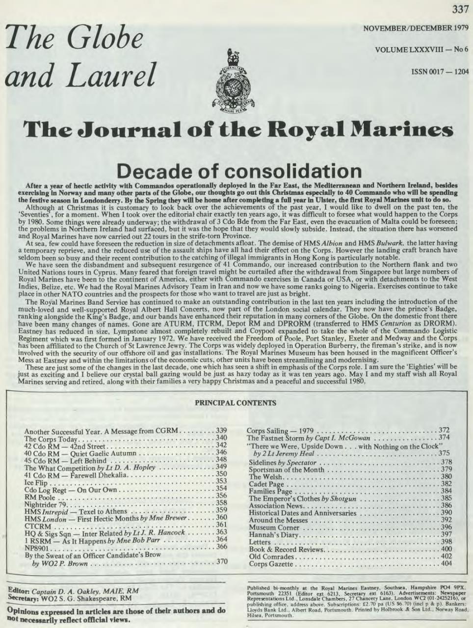 Globe & Laurel Preview Pages