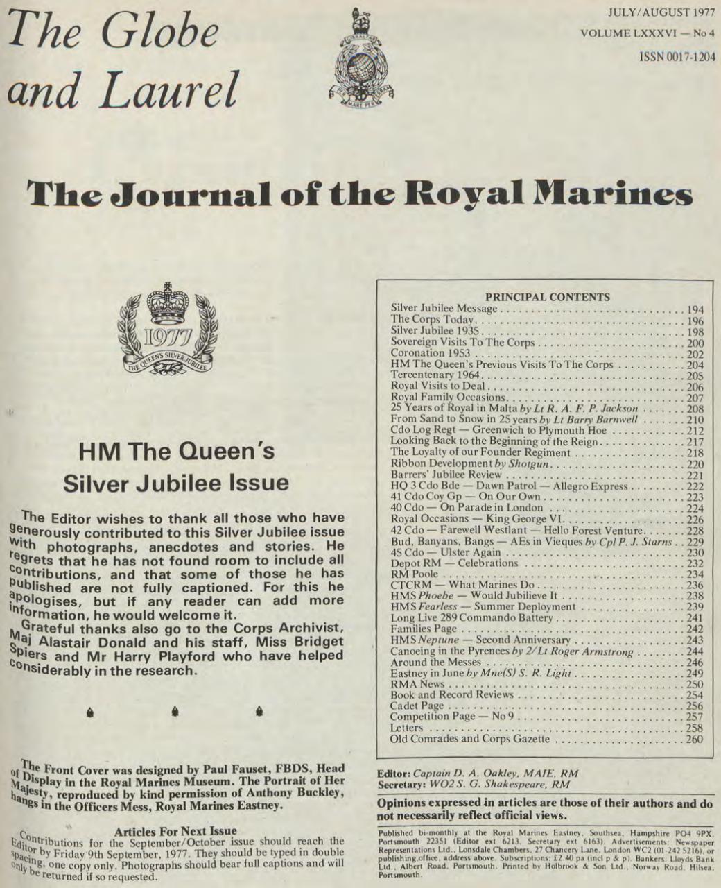 Globe & Laurel Preview Pages