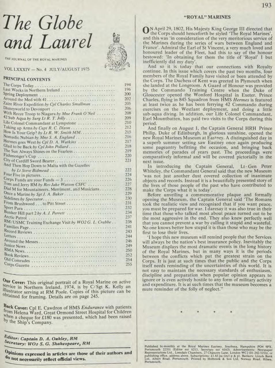 Globe & Laurel Preview Pages