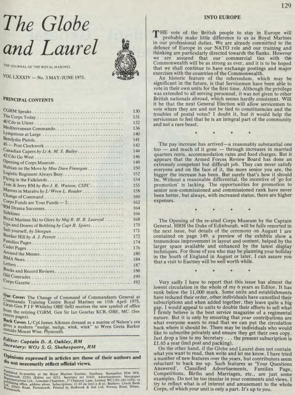 Globe & Laurel Preview Pages