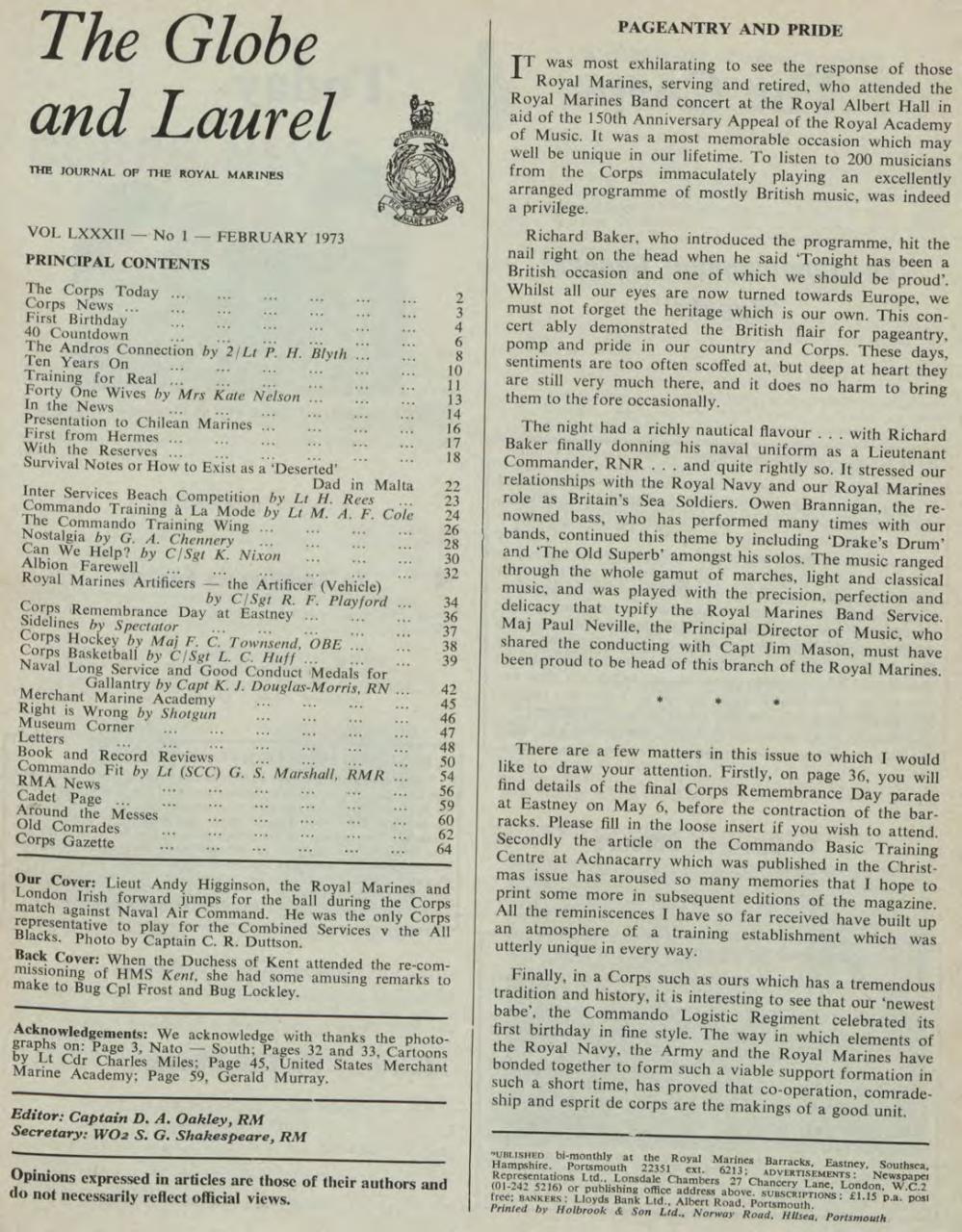 Globe & Laurel Preview Pages