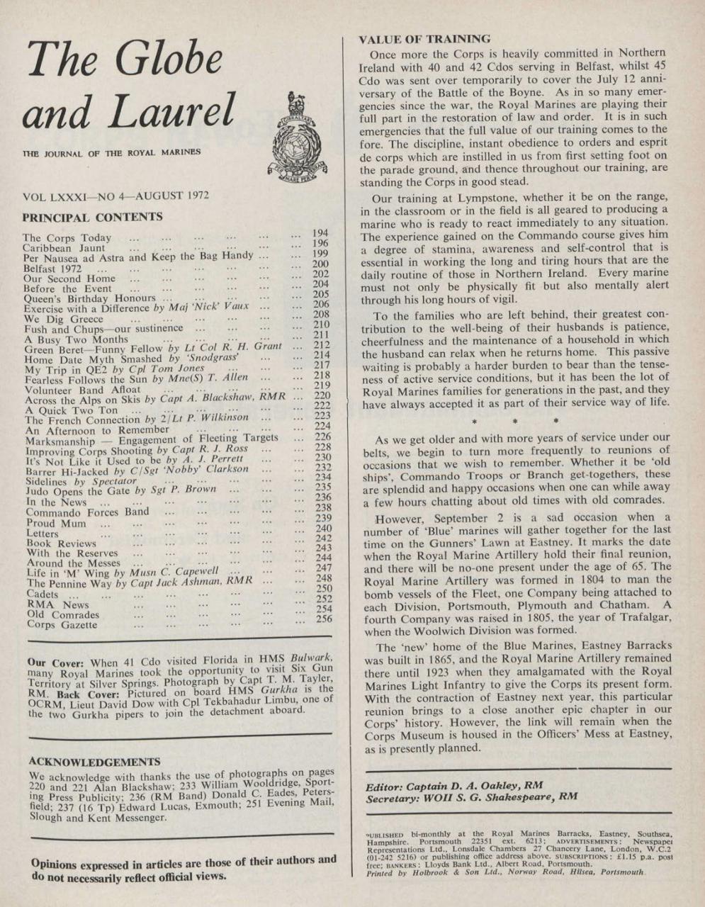 Globe & Laurel Preview Pages