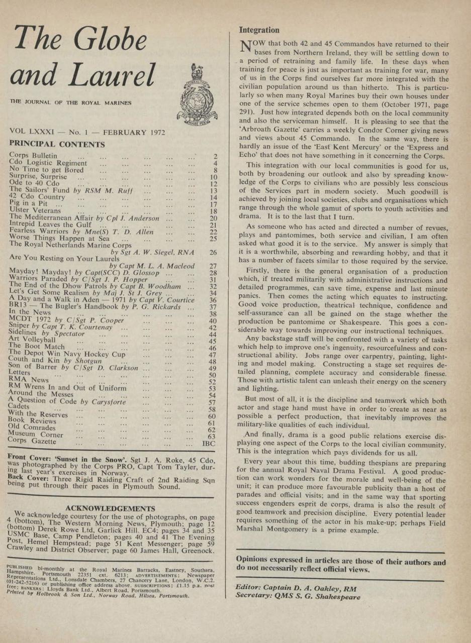 Globe & Laurel Preview Pages