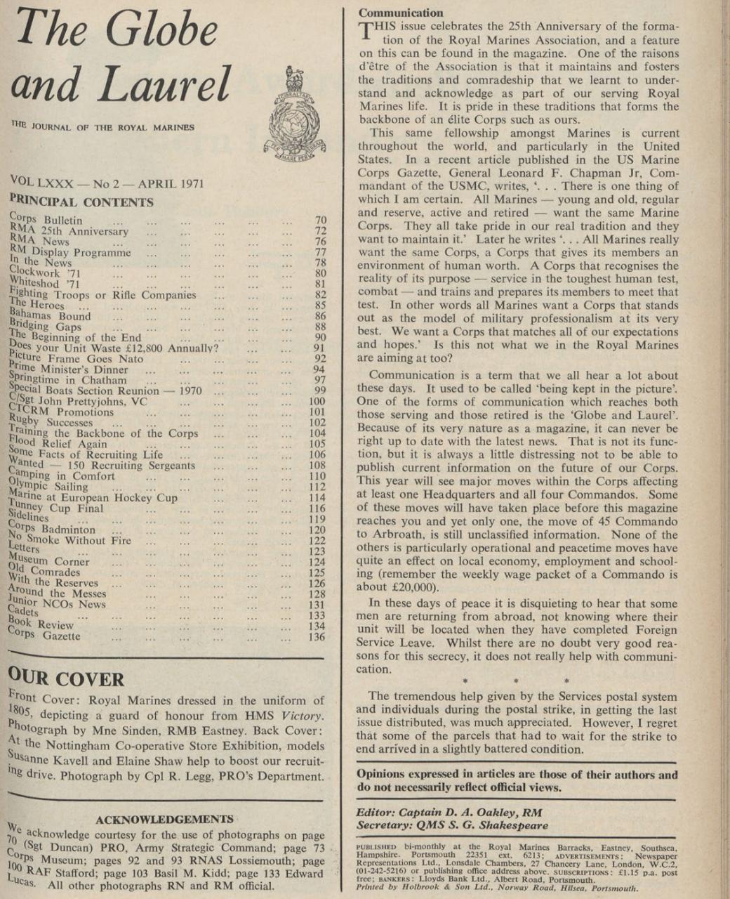 Globe & Laurel Preview Pages