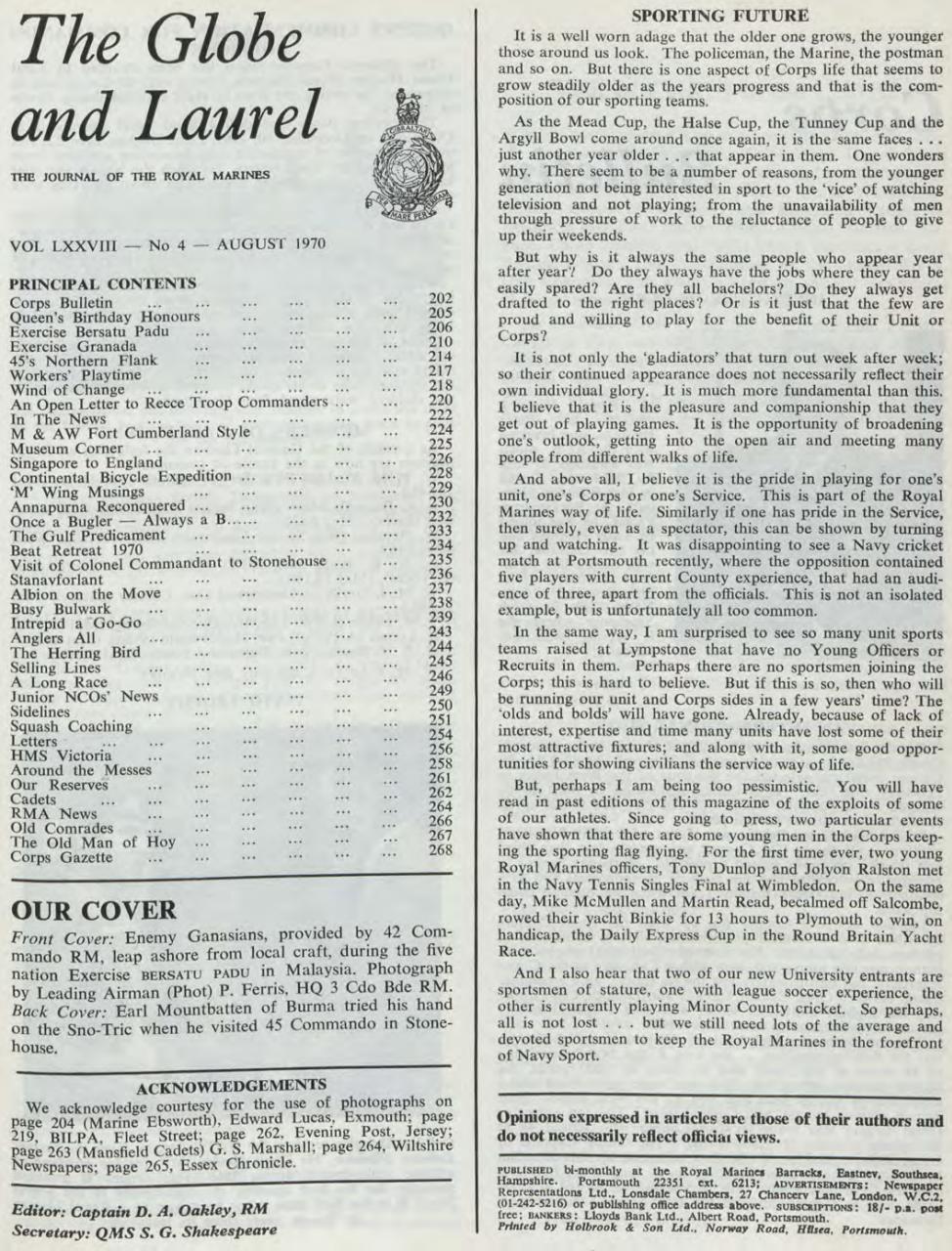 Globe & Laurel Preview Pages