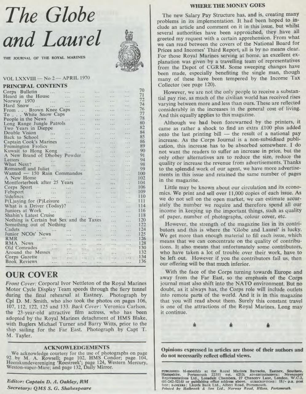 Globe & Laurel Preview Pages