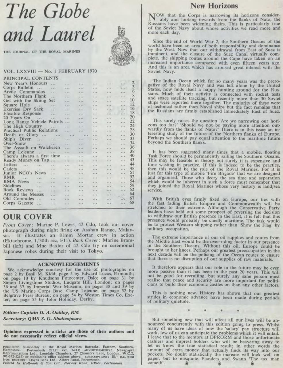 Globe & Laurel Preview Pages