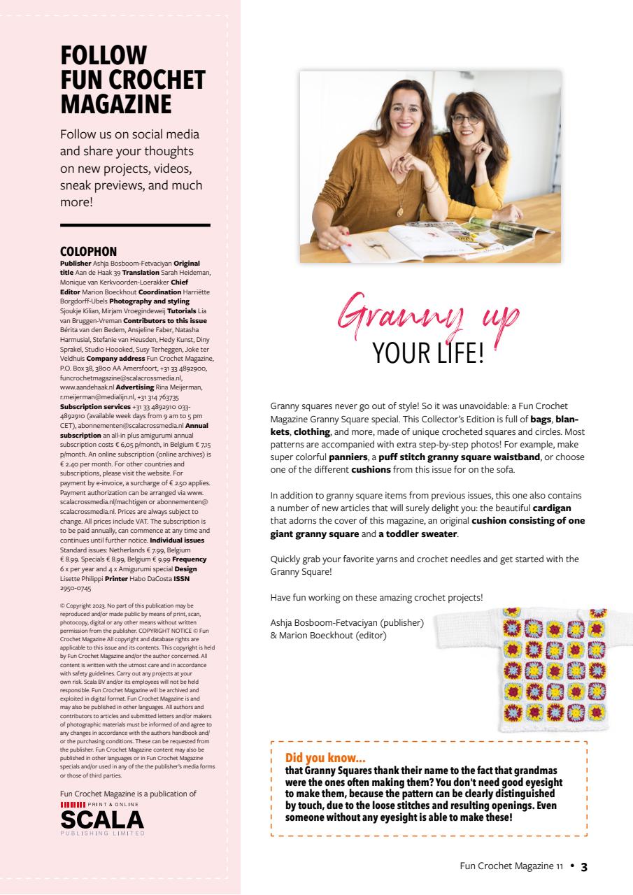 Fun Crochet Magazine Preview Pages