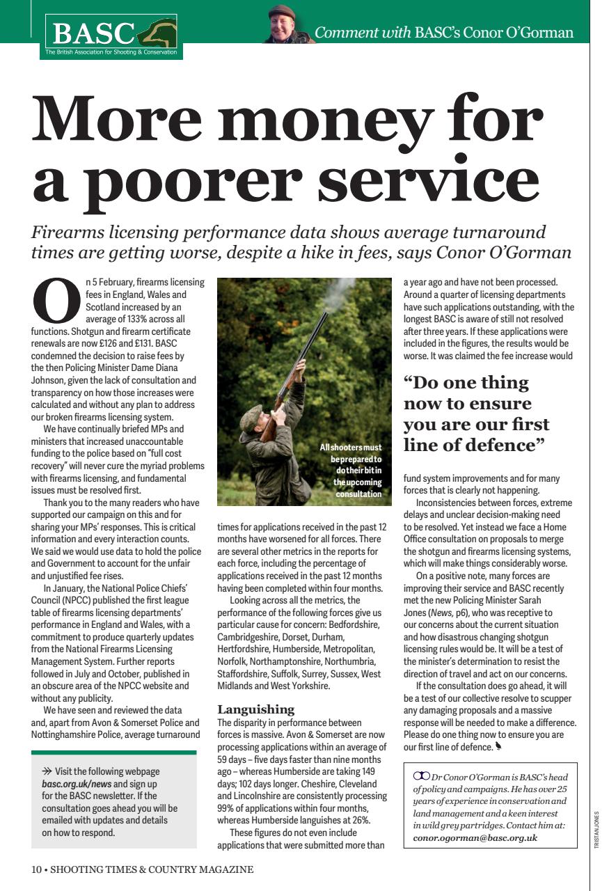 Shooting Times & Country Preview Pages