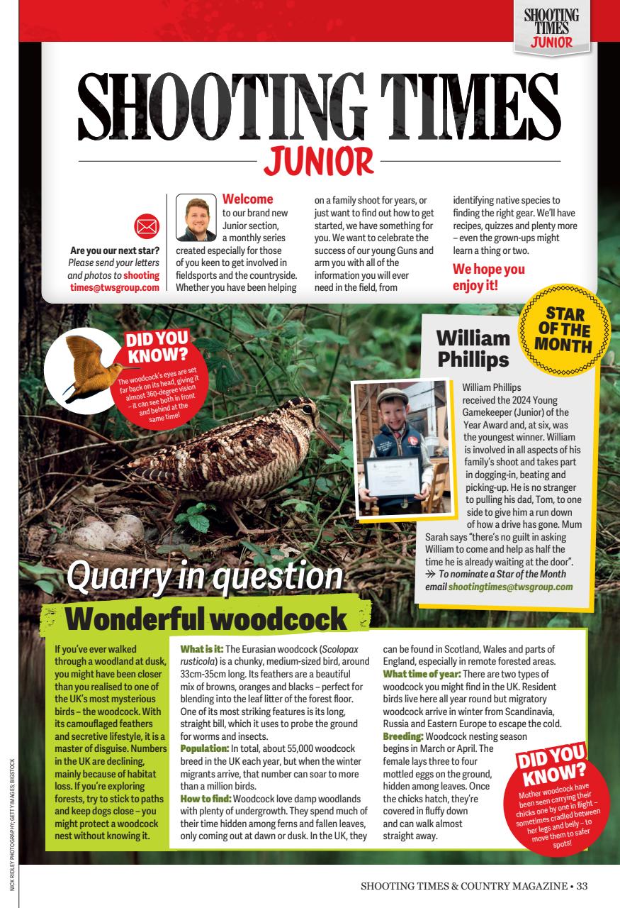 Shooting Times & Country Preview Pages