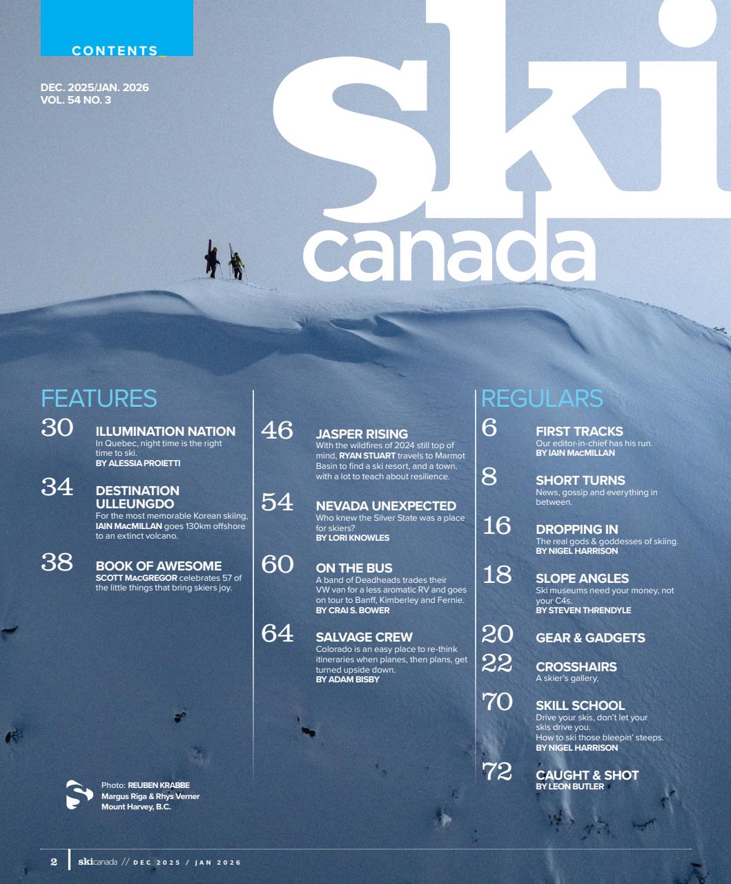 Ski Canada Preview Pages