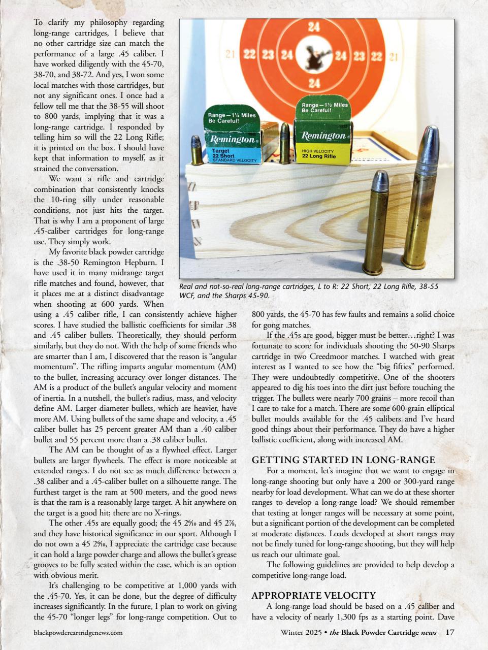 Black Powder Cartridge News Preview Pages