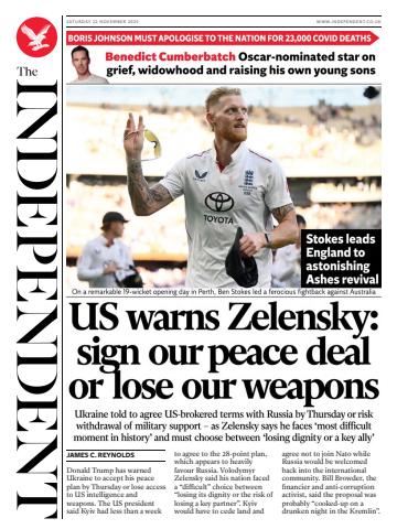 Saturday, 22 November 2025 issue Saturday, 22 November 2025