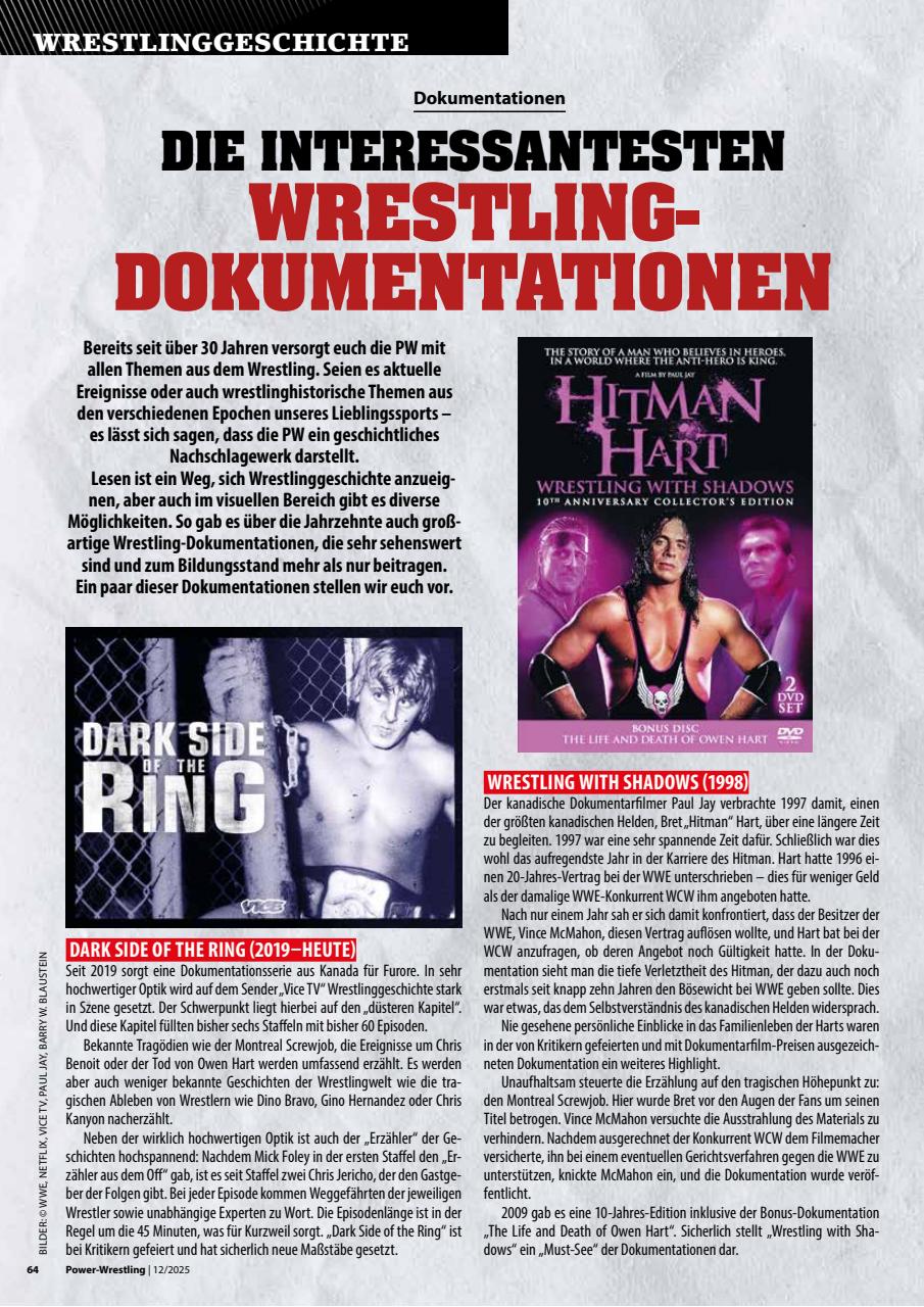 Power-Wrestling Preview Pages