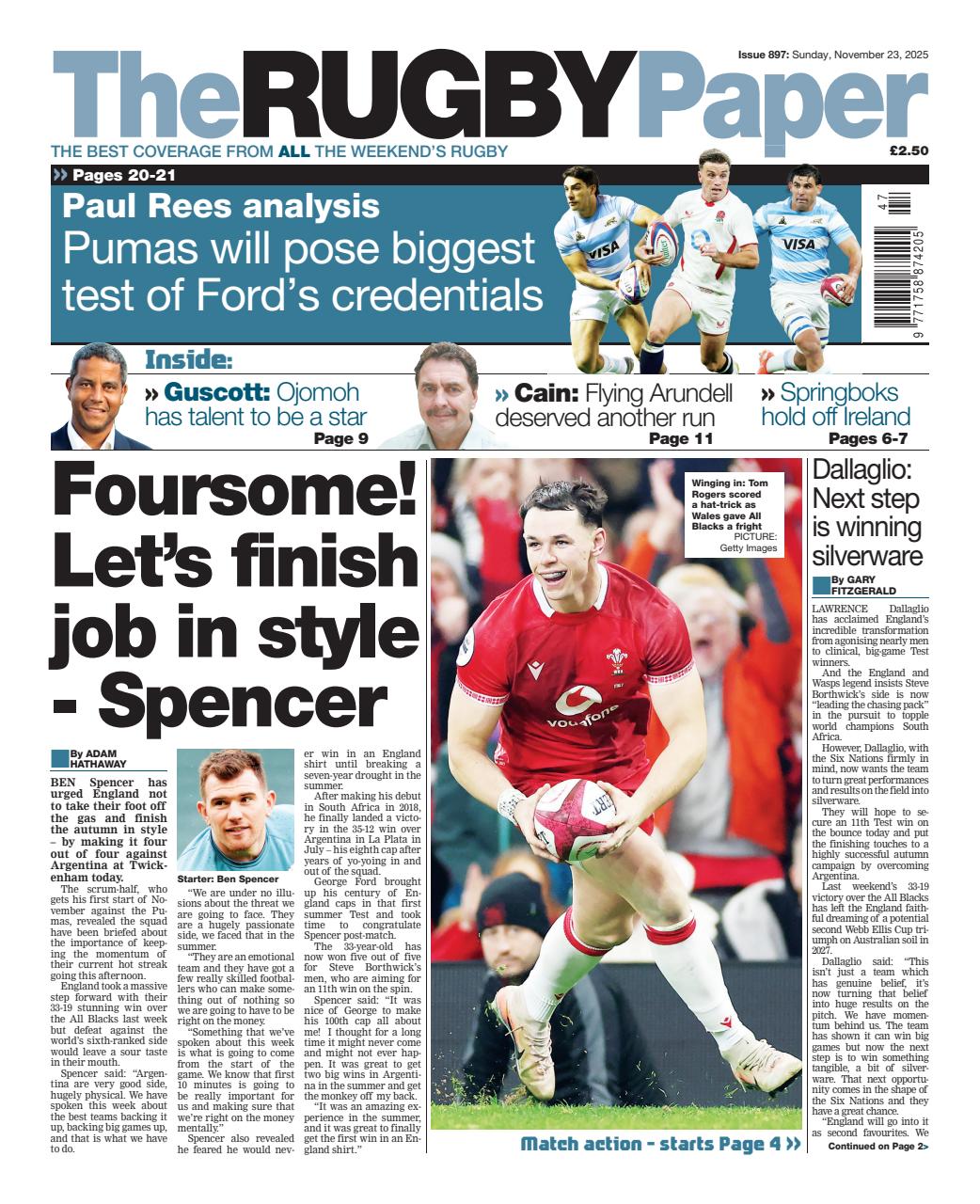 The Rugby Paper Preview Pages