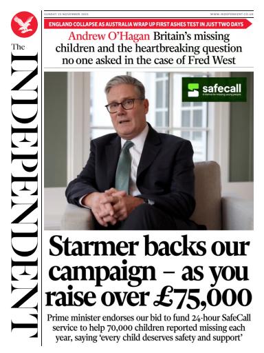 The Independent Daily Edition Newspaper issue 