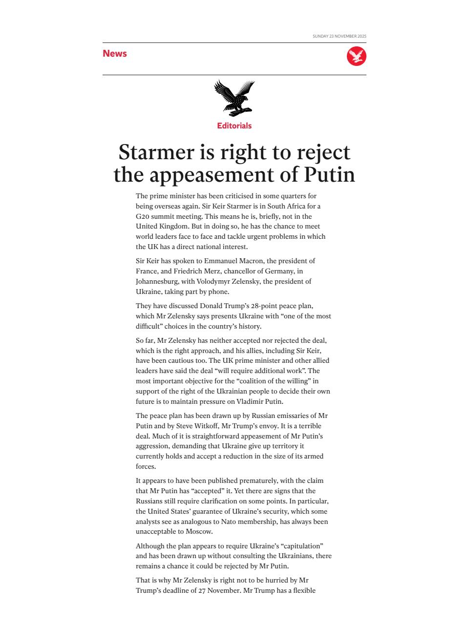 The Independent Daily Edition Newspaper Preview Pages
