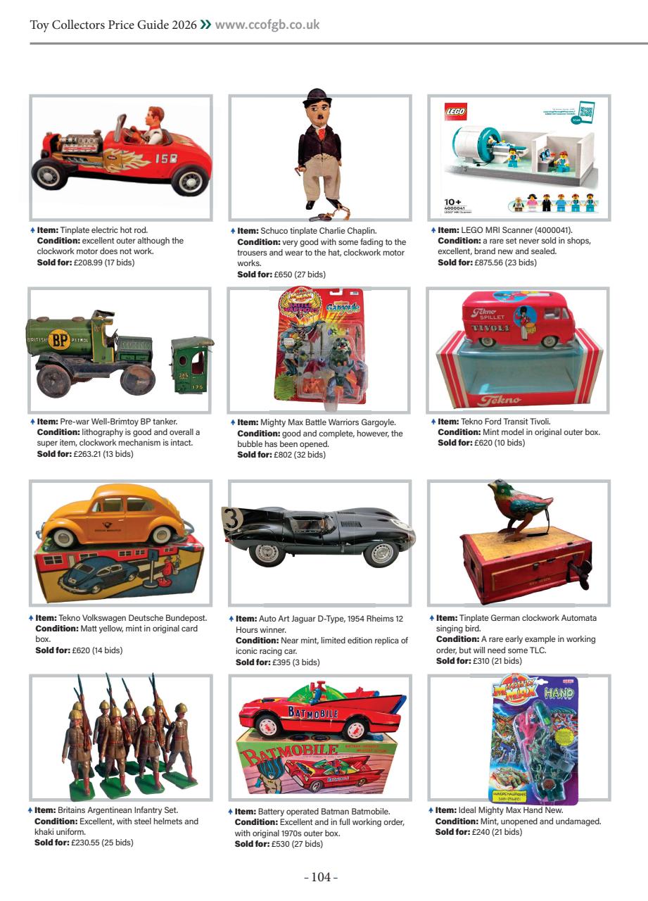 Toy Collectors Price Guide Preview Pages
