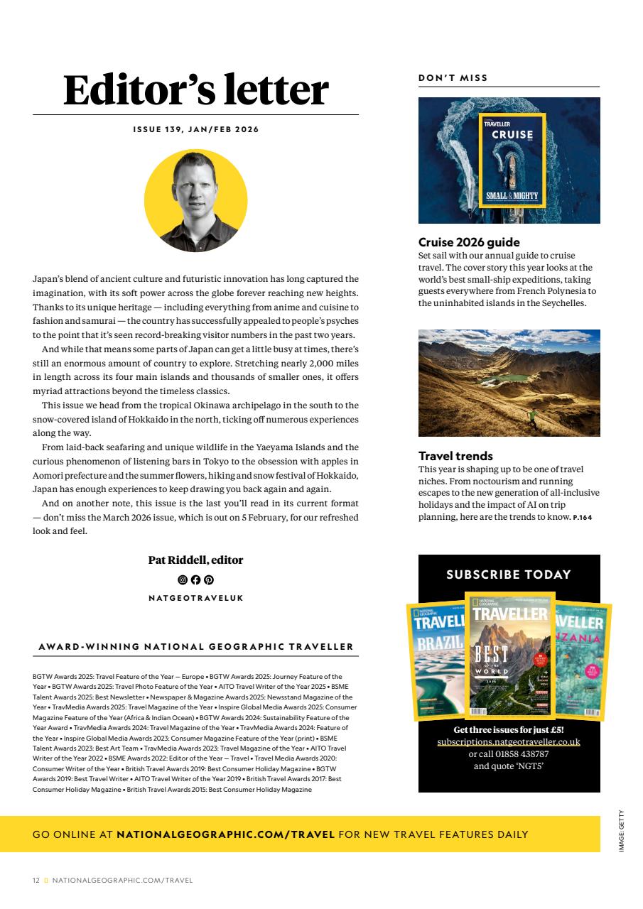 National Geographic Traveller UK Preview Pages