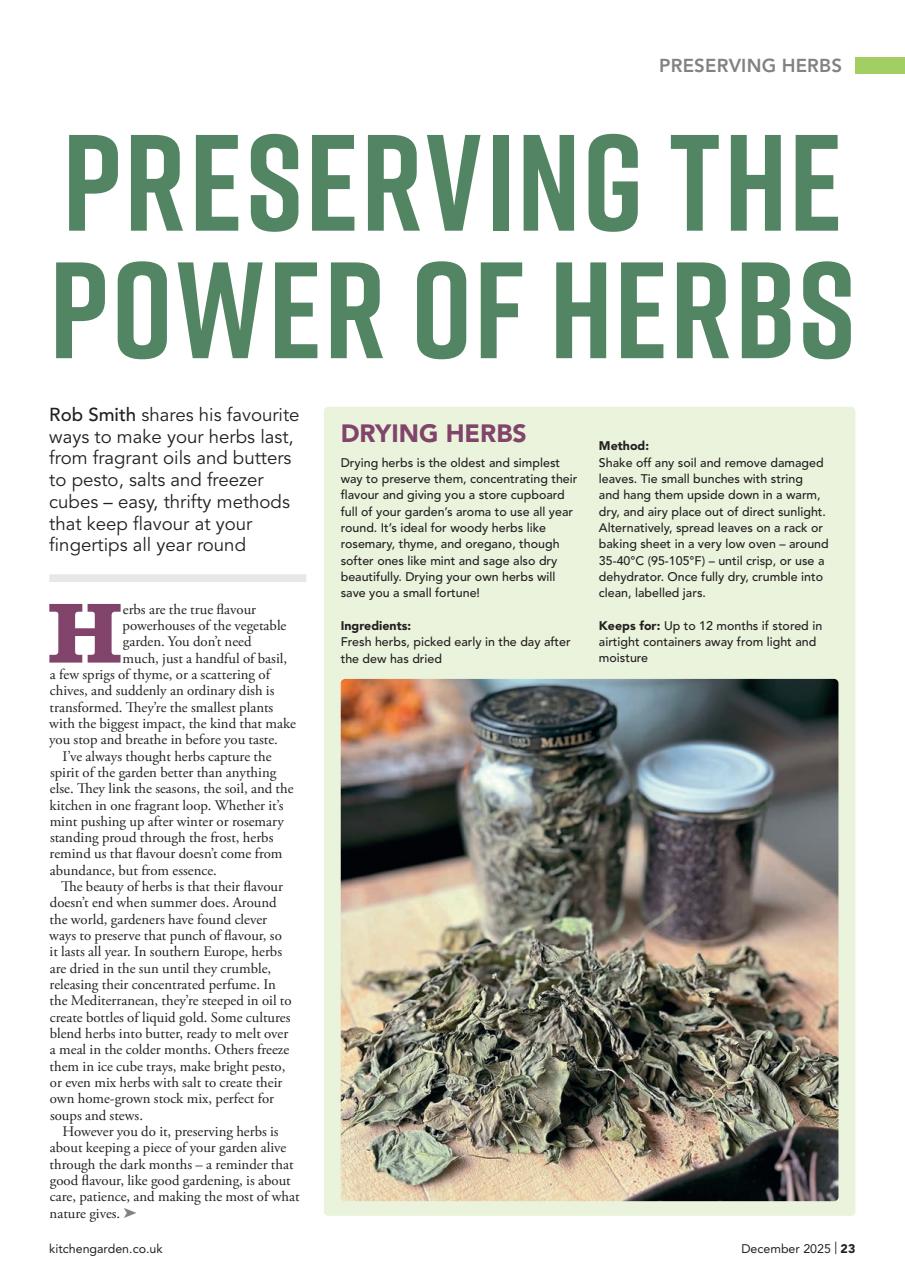 Kitchen Garden Magazine Preview Pages