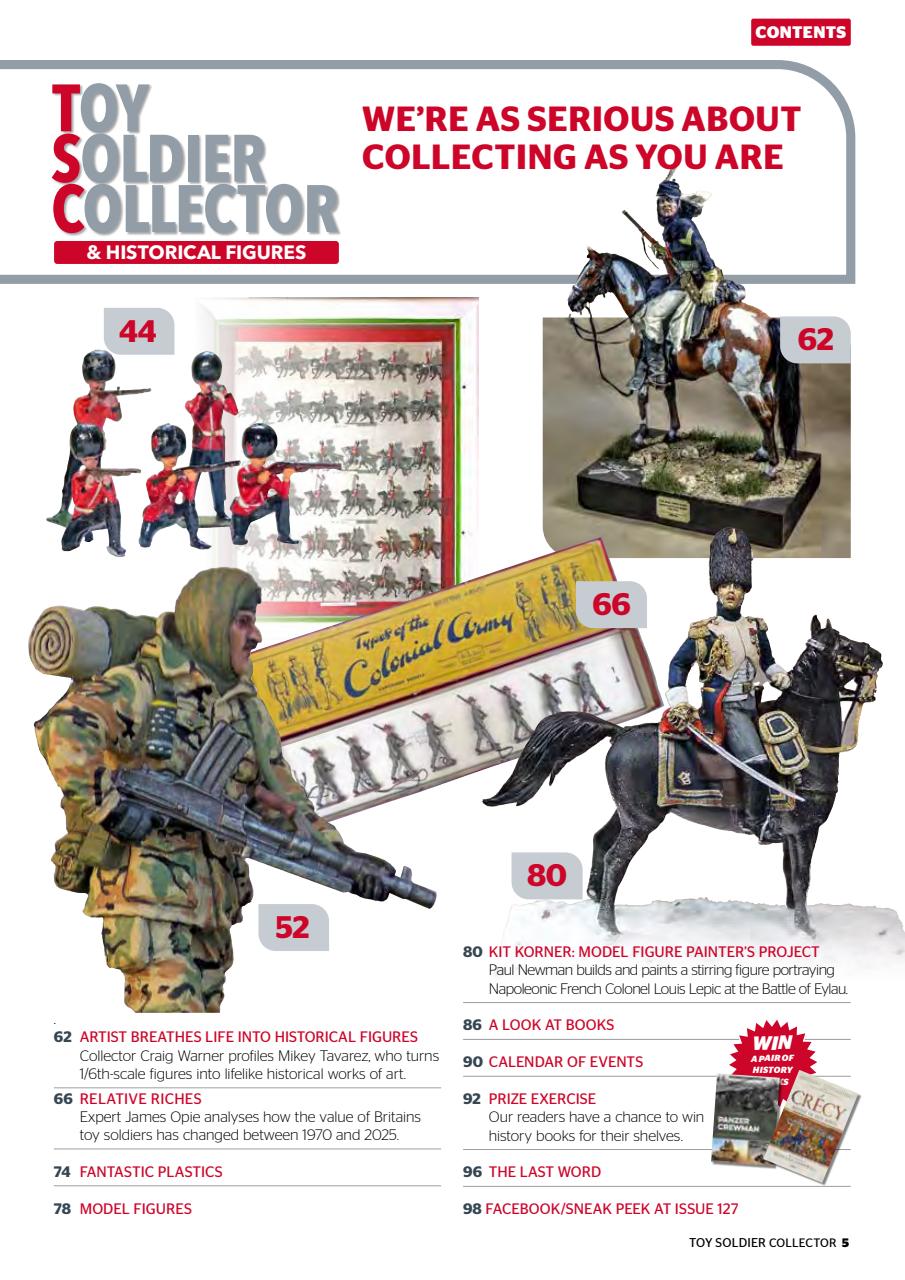 Toy Soldier Collector and Historical Figures Preview Pages