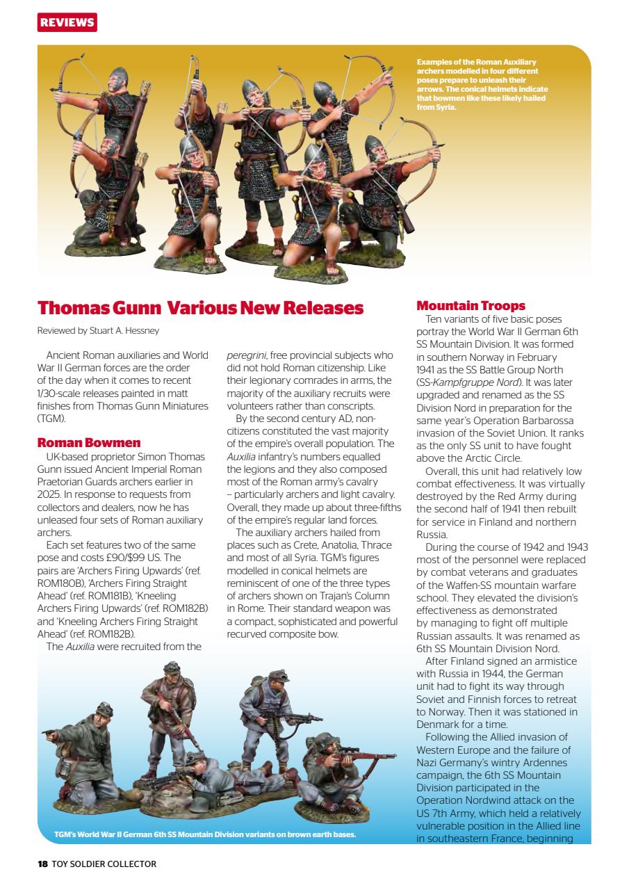 Toy Soldier Collector and Historical Figures Preview Pages
